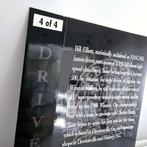 Nascar 1996 Bill Elliott Oversized Jumbo Trading Card Pinnacle Action Packed 90s - Picture 6 of 13